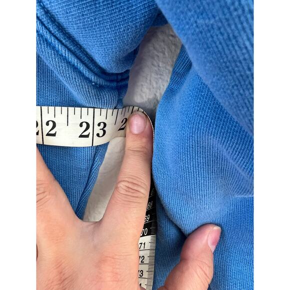 Frame Vintage La Sweatshirt in Washed Bright Blue S - Picture 10 of 10